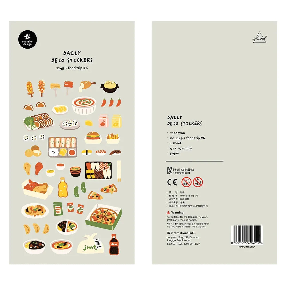 Korean Aesthetic Die-Cut Sticker Sheet
