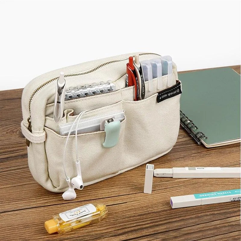 Multi-Compartment Pencil Case Large Capacity for Journaling & Scrapbooking - PaperWrld