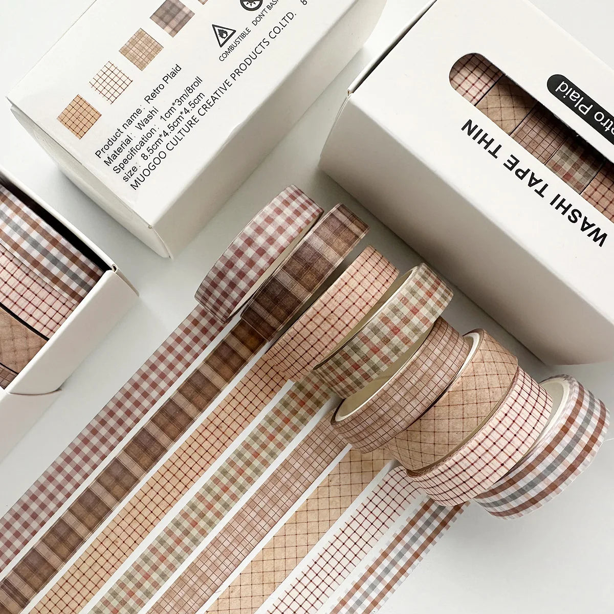 Retro Washi Tape Thin Set