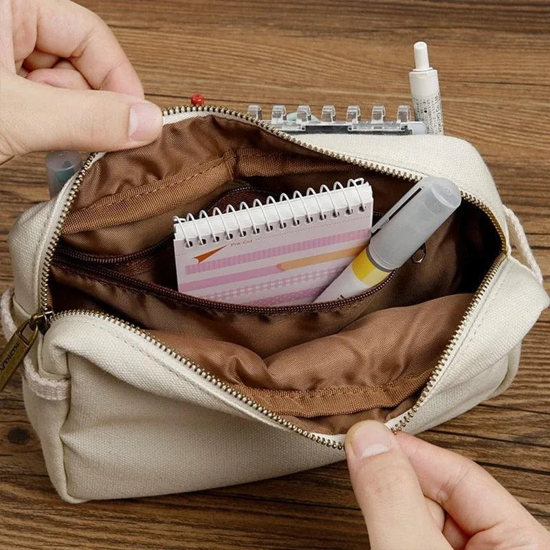 Multi-Compartment Pencil Case Large Capacity for Journaling & Scrapbooking - PaperWrld