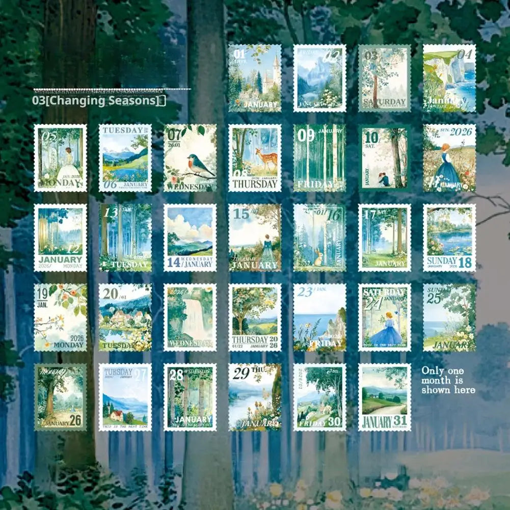 365 Days of Life Washi Tape Calendar Stickers