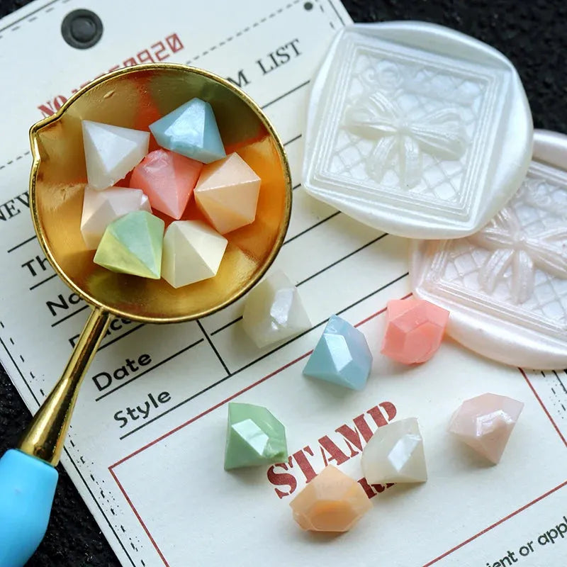 Diamond-Shaped Wax Seal Beads