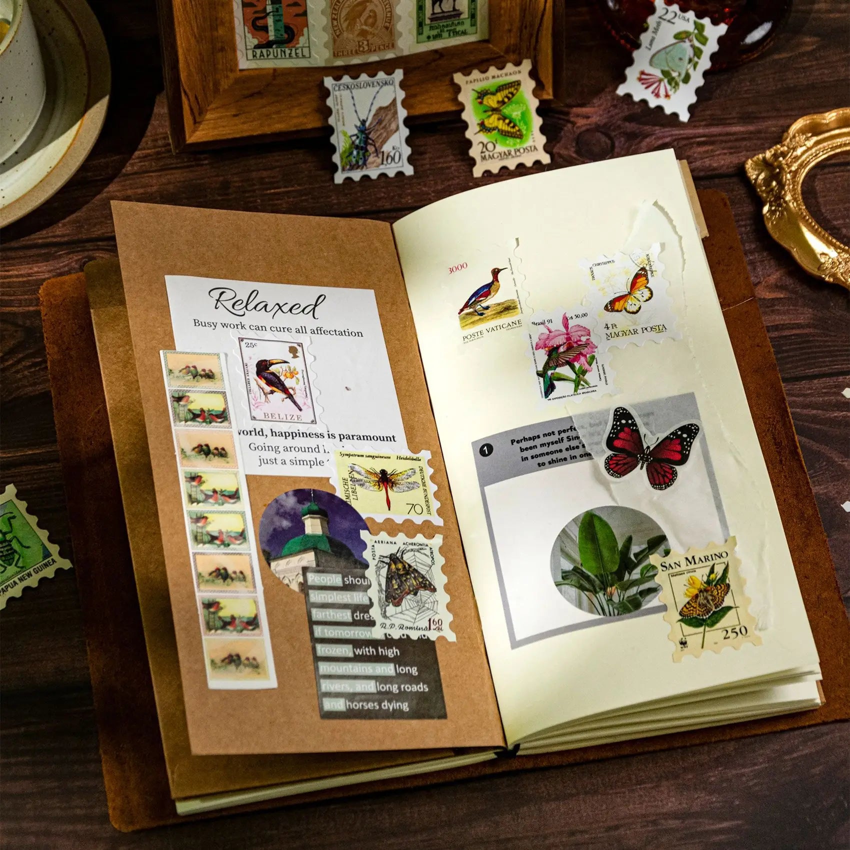 Vintage Mini Art Card Sticker Pack