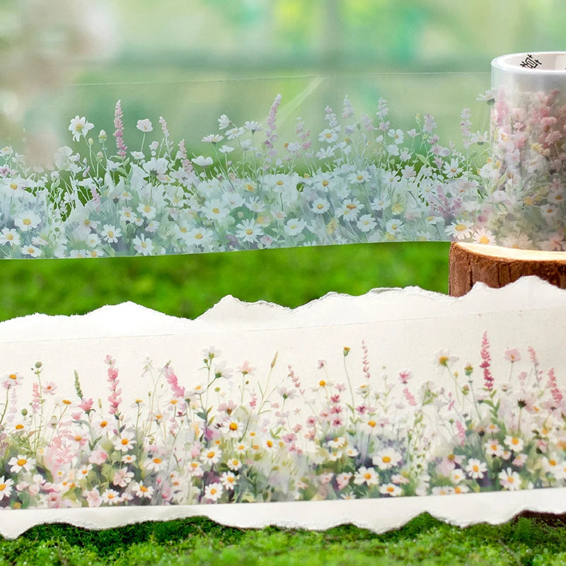 Green Notes Botanical PET Washi Tape