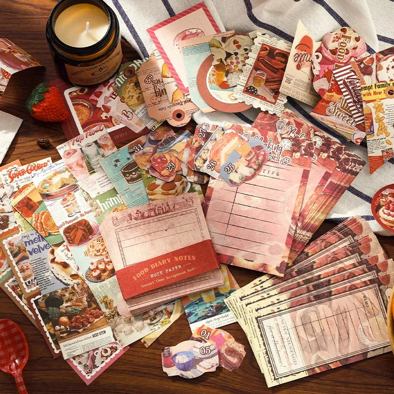 Sweet Bakery Food Diary Vintage Scrapbooking Box