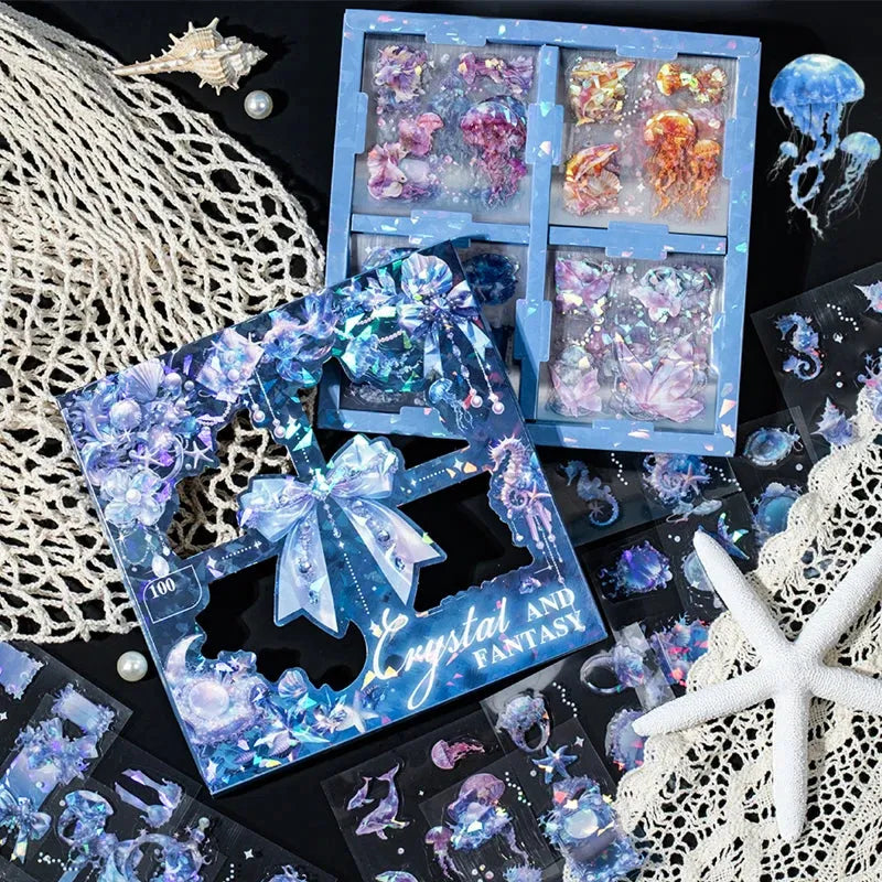 Holographic Fantasy Die-Cut Sticker Set
