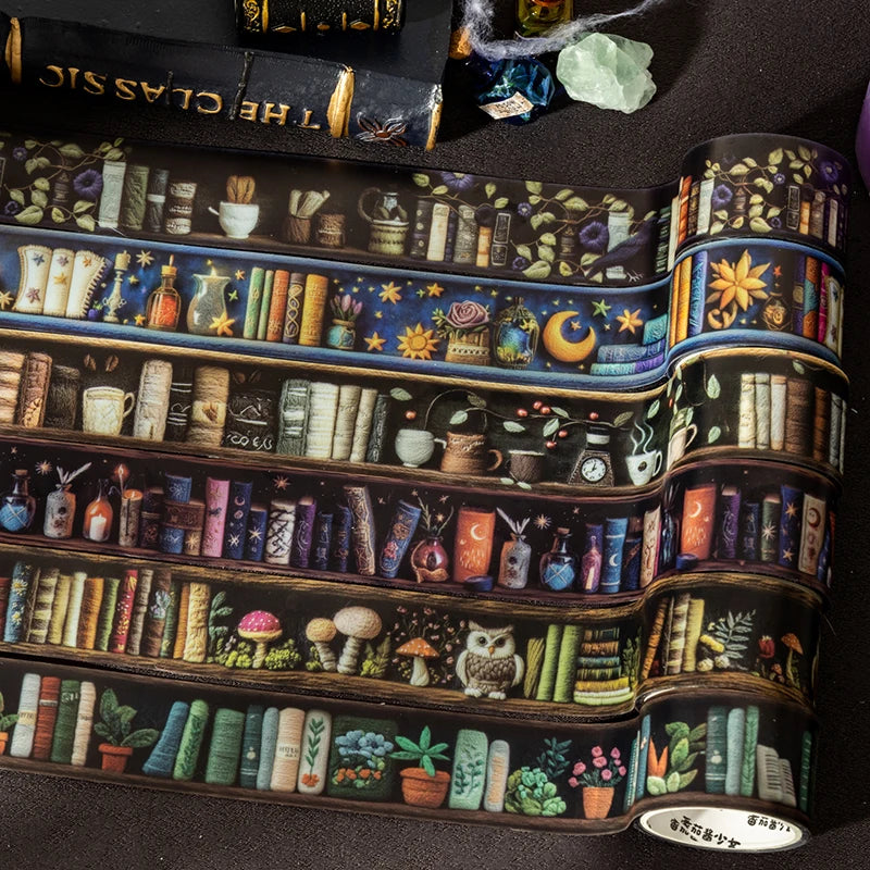 The Magician’s Bookcase PET Washi Tape