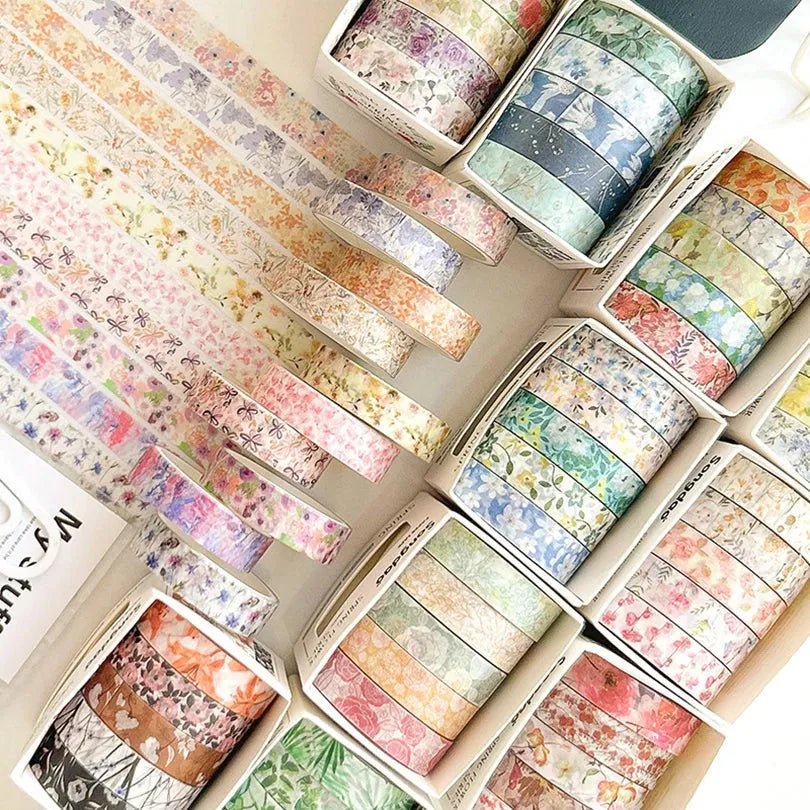 Ensemble de rubans Washi Floral Delight