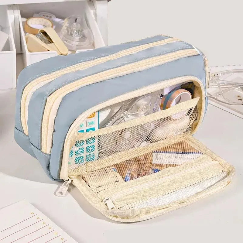 Traveler Large Capacity Pencil Bag Aesthetic for Journaling & Scrapbooking - PaperWrld