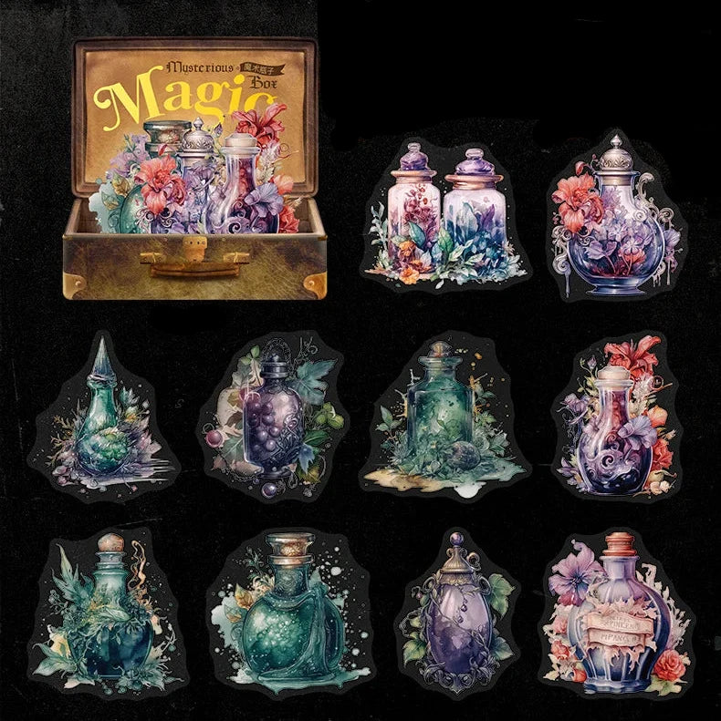 Mysterious Magic Box Ephemera Sticker Collection 🔮✨