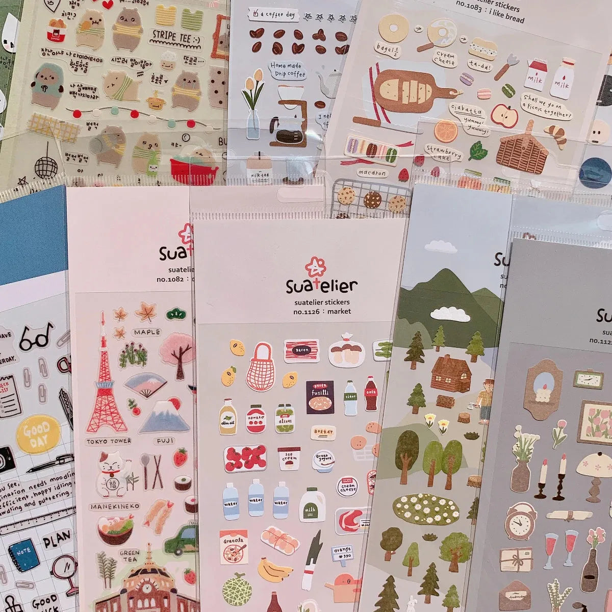 Korean Aesthetic Die-Cut Sticker Sheet