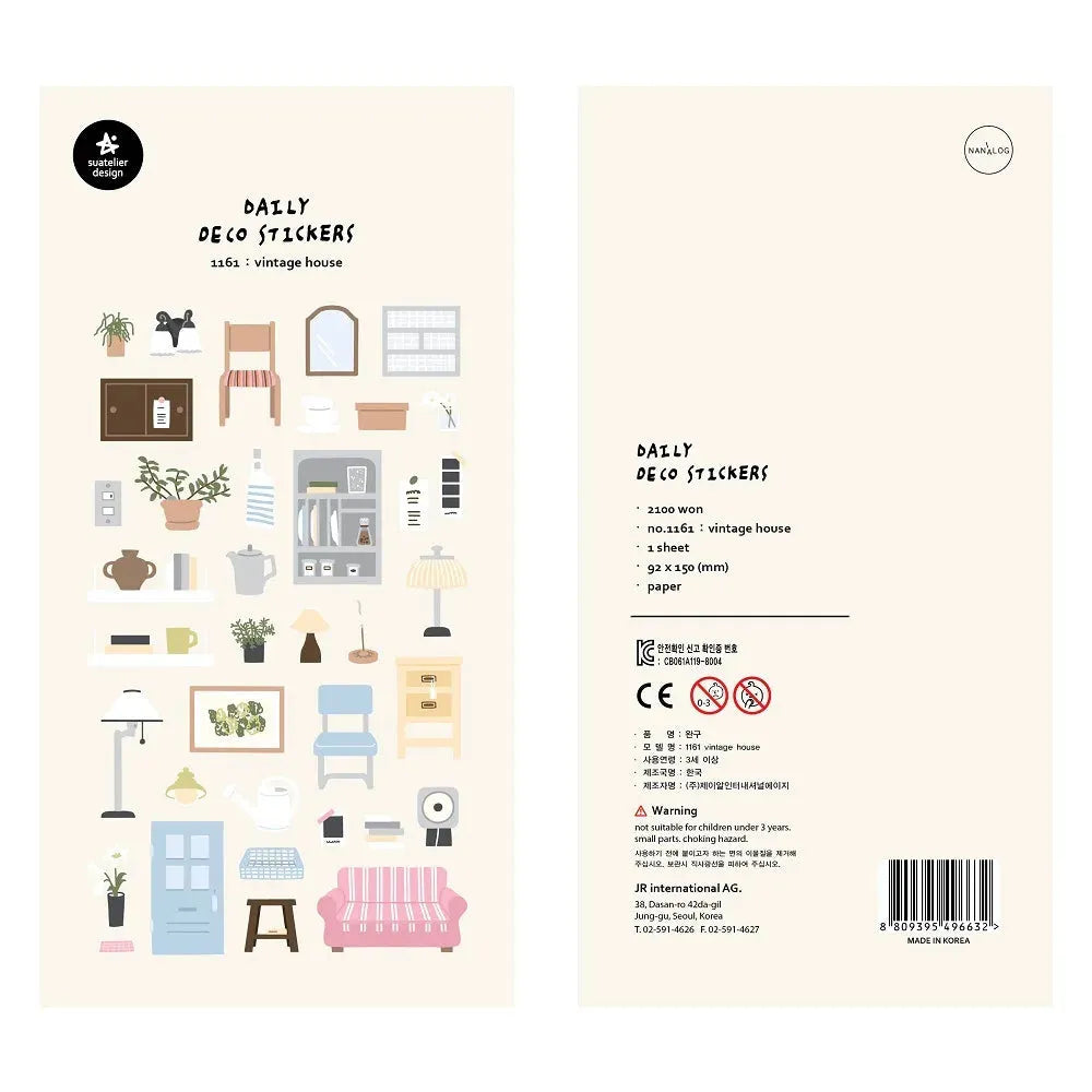 Korean Aesthetic Die-Cut Sticker Sheet