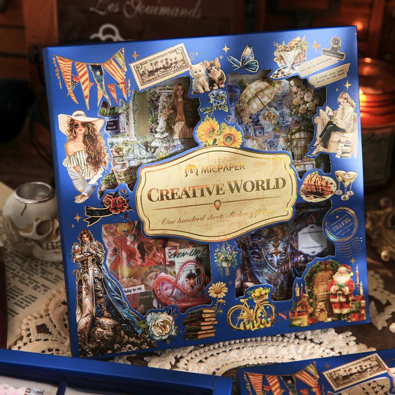 Creative World Sticker Gift Box