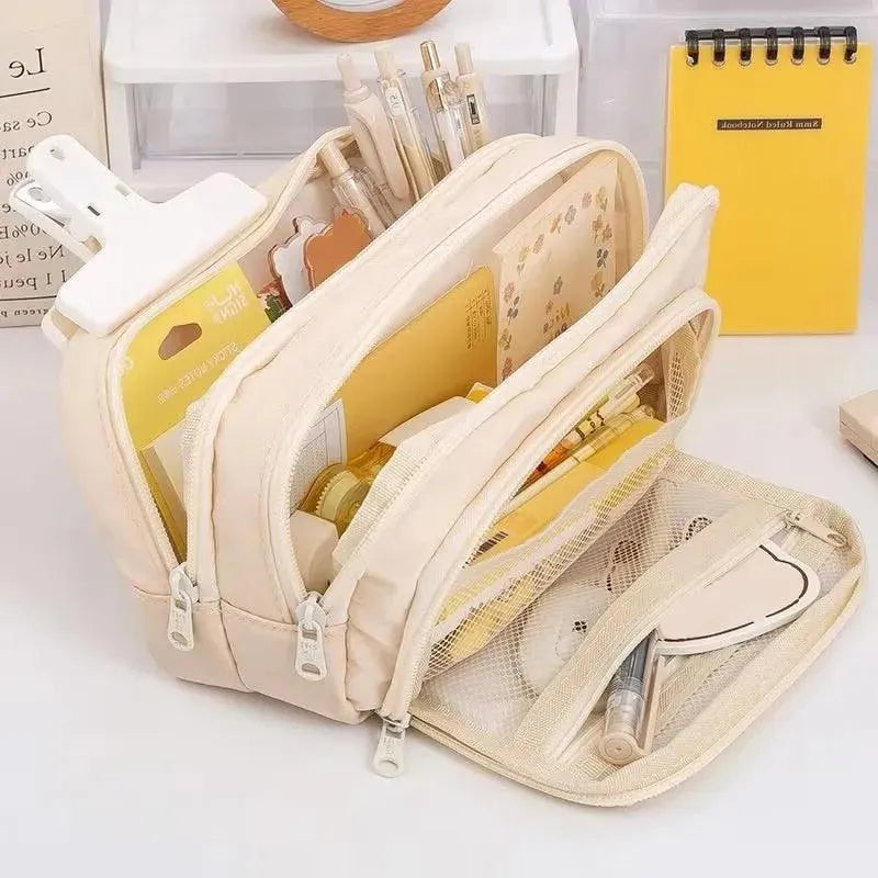 Traveler Large Capacity Pencil Bag Aesthetic for Journaling & Scrapbooking - PaperWrld