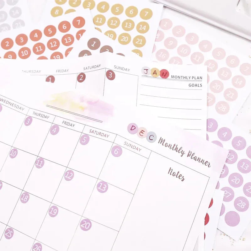Round Planner Sticker Set