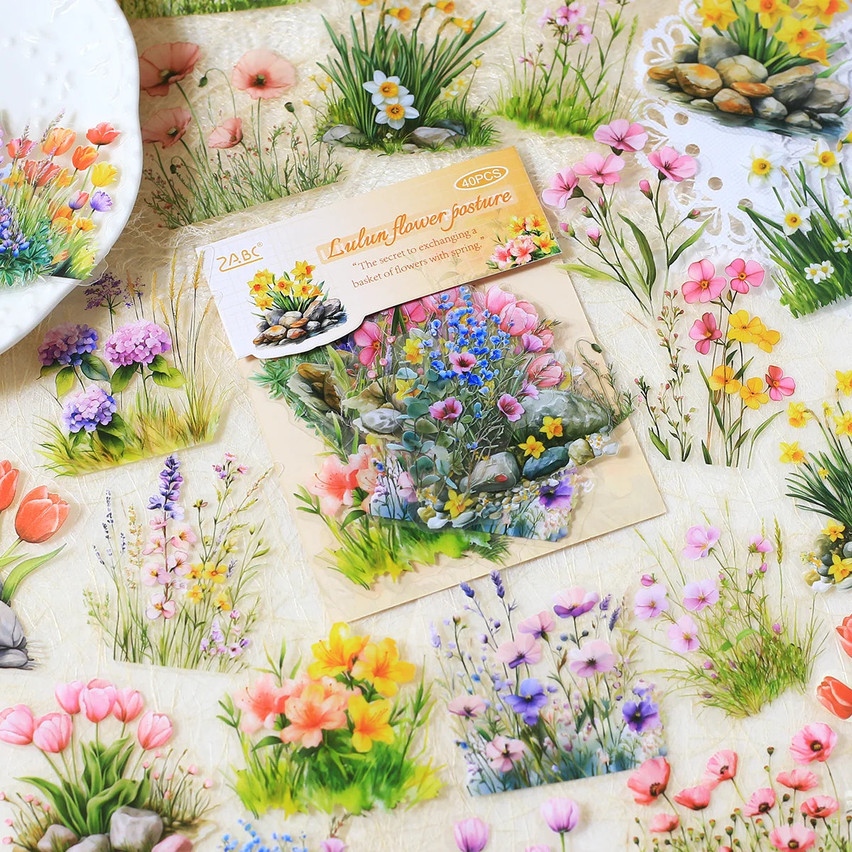 Wildflower Poetry PET Sticker Set