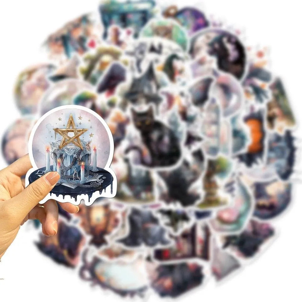 50 PVC Halloween Adhesive Stickers for Journaling & Scrapbooking - PaperWrld