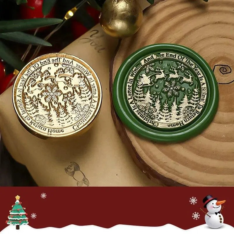 Merry Christmas Wax Seal Heads for Journaling & Scrapbooking - PaperWrld