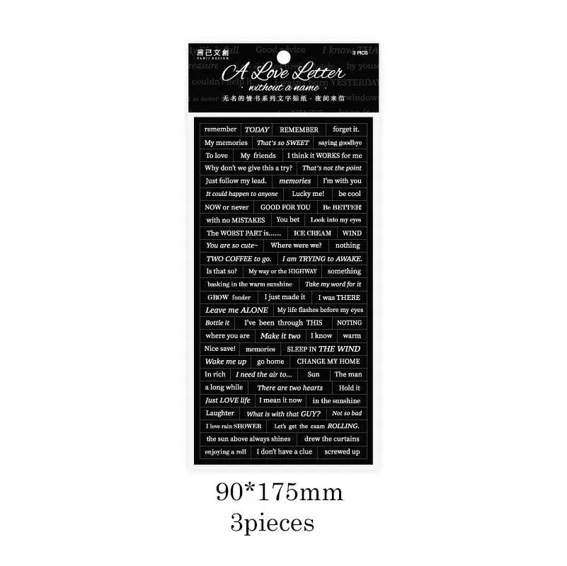 3 Sheet Pack of Adhesive Quotes for Journaling & Scrapbooking - PaperWrld