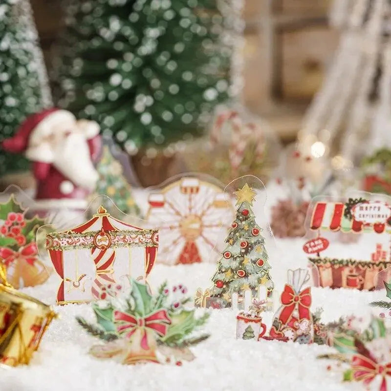 30 Pcs PET Christmas Stickers for Journaling & Scrapbooking - PaperWrld