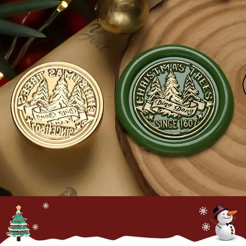 Merry Christmas Wax Seal Heads for Journaling & Scrapbooking - PaperWrld