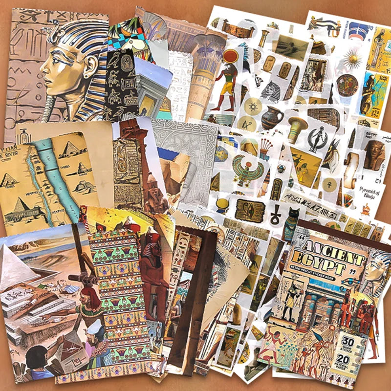 Ancient Egypt Sticker & Paper Book