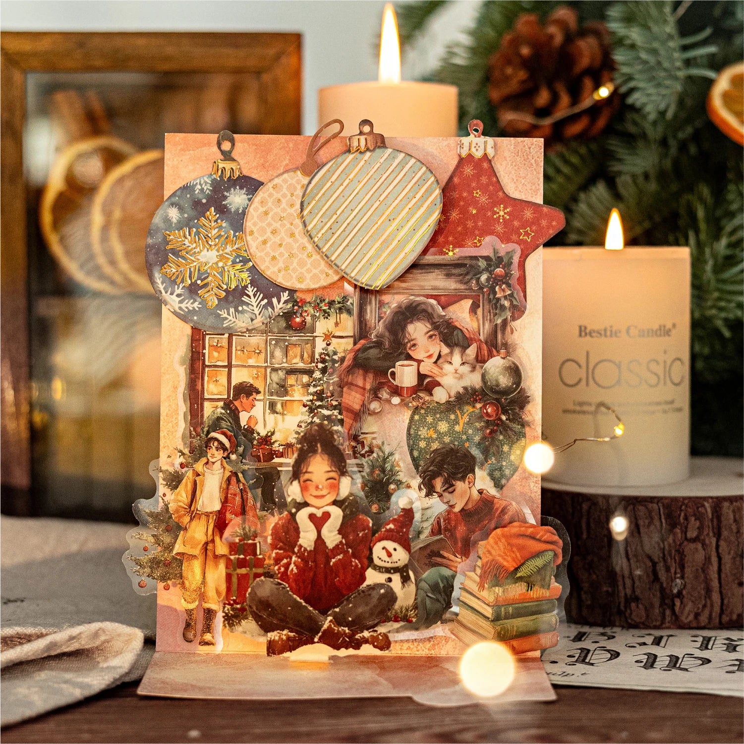 Cozy Holiday PET Sticker Pack