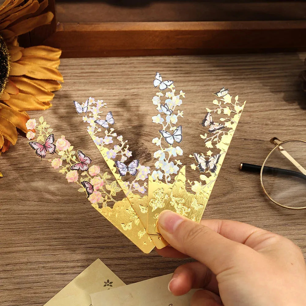 Butterfly Shadow Metal Bookmark
