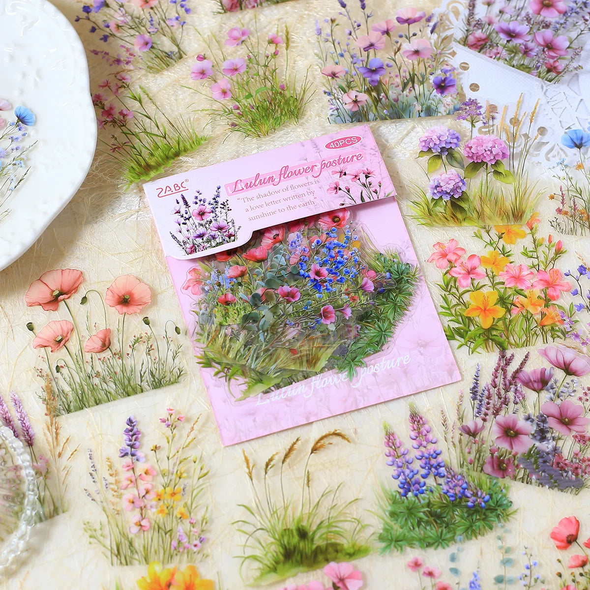 Wildflower Poetry PET Sticker Set