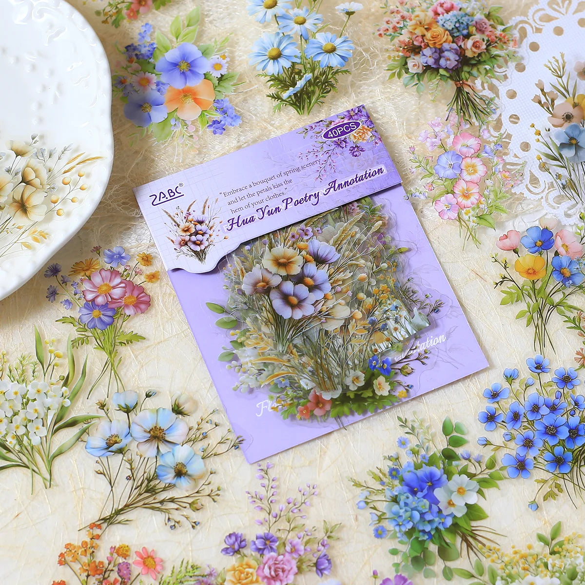 Wildflower Poetry PET Sticker Set