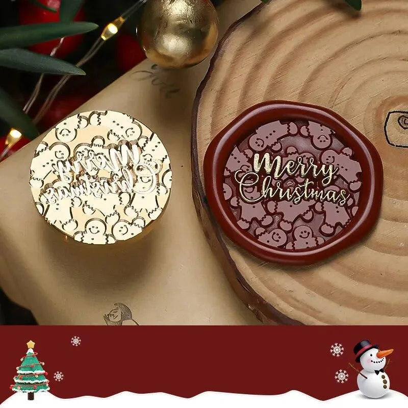 Merry Christmas Wax Seal Heads for Journaling & Scrapbooking - PaperWrld