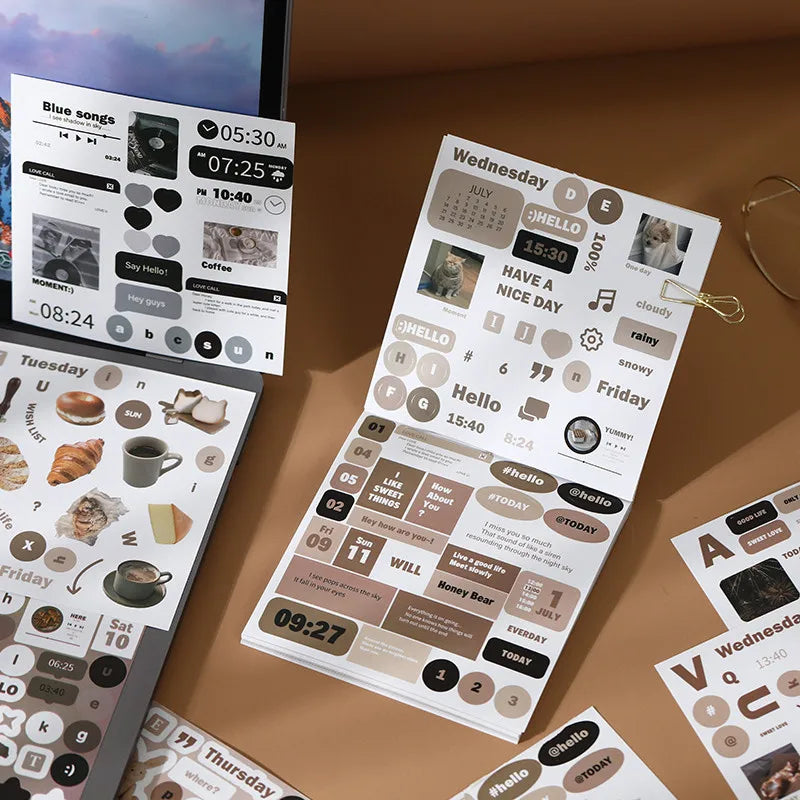 Collage Freedom Deco Sticker Book