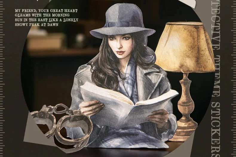Vintage Mystery Detective Stickers