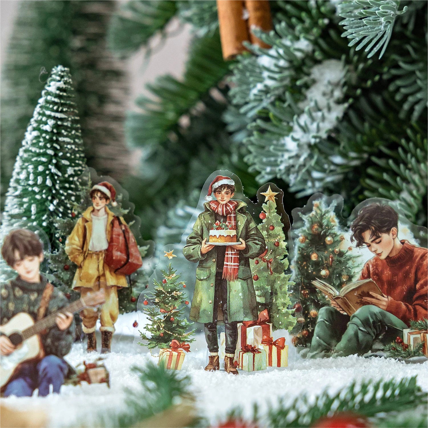 Cozy Holiday PET Sticker Pack