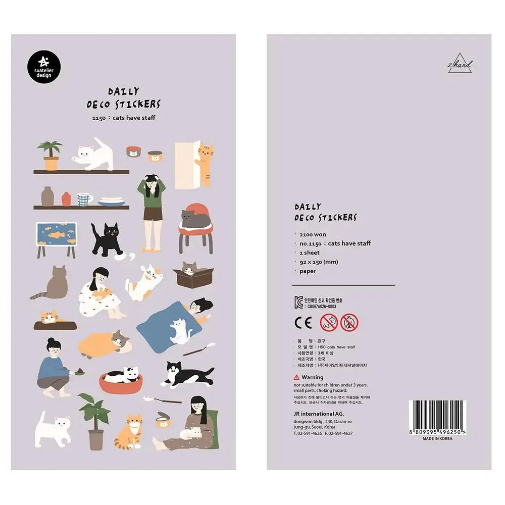 Korean Aesthetic Die-Cut Sticker Sheet
