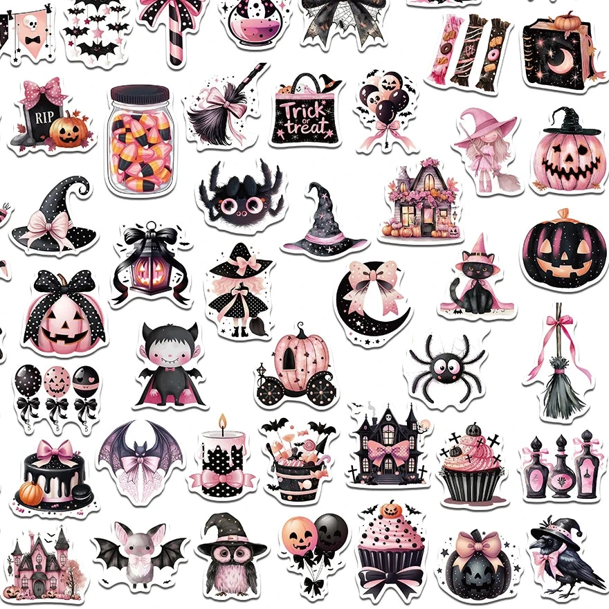 Pastel Goth Haunts Halloween Sticker Pack