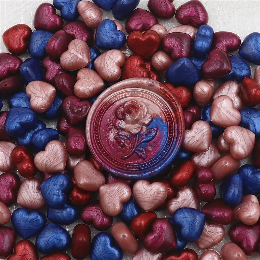Heart-Shaped Sealing Wax Beads