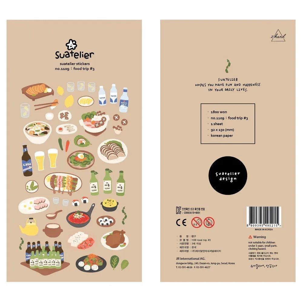 Korean Aesthetic Die-Cut Sticker Sheet