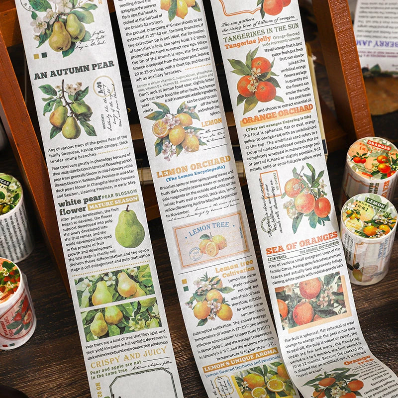 Fruit Encyclopedia Washi Tape