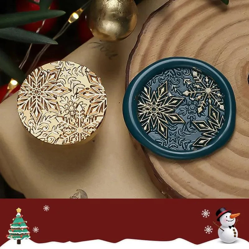 Merry Christmas Wax Seal Heads for Journaling & Scrapbooking - PaperWrld