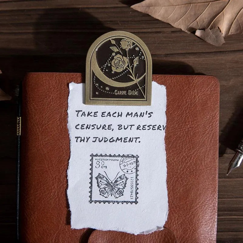 Charming Nature-Themed Bujo Clips – Durable Zinc Alloy for Journaling & Scrapbooking - PaperWrld