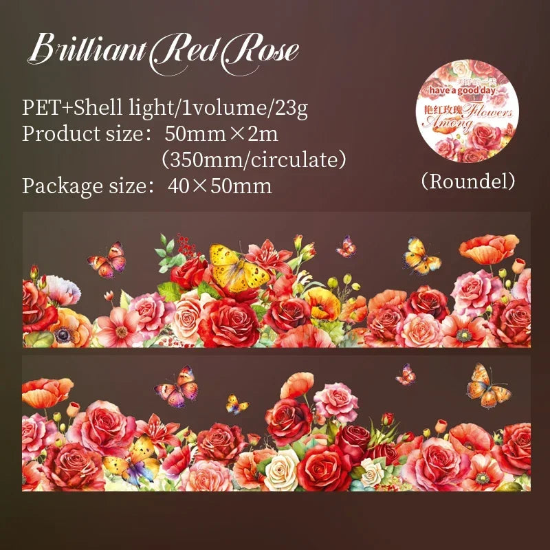 Wildflower Butterfly Garden Washi Tape