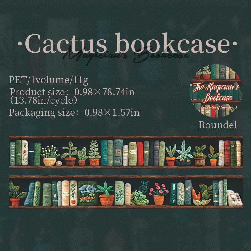 The Magician’s Bookcase PET Washi Tape
