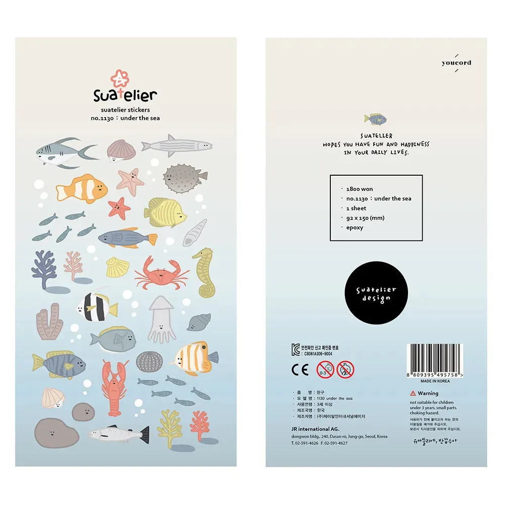 Korean Aesthetic Die-Cut Sticker Sheet