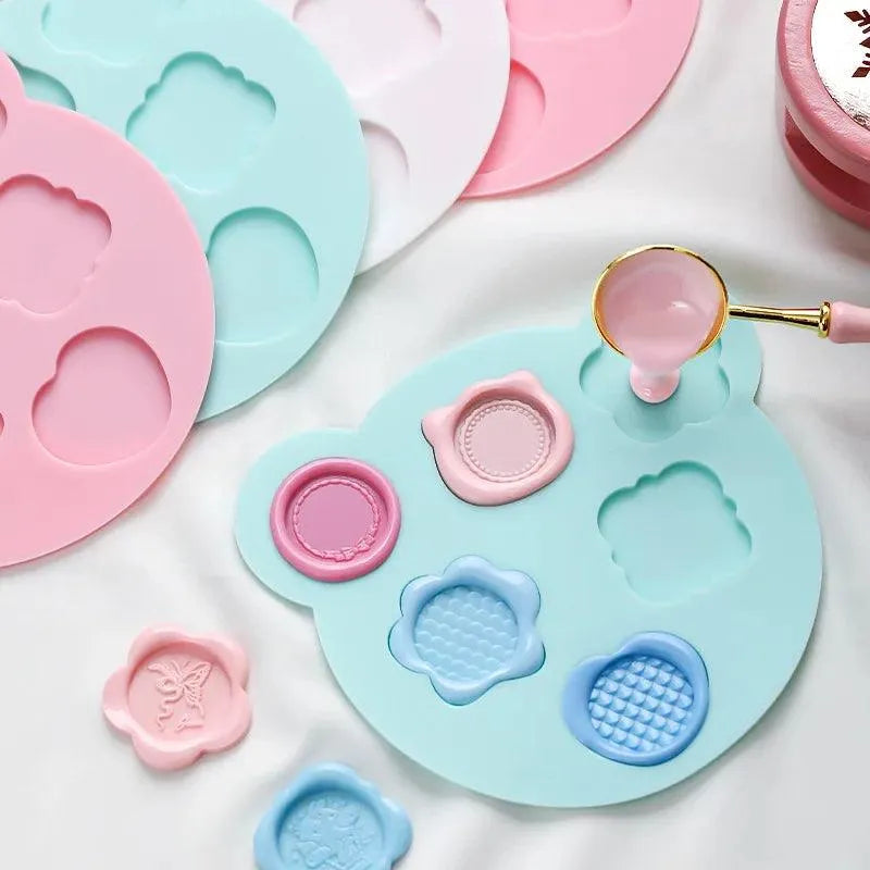 Wax Seal Stamp Mold Pad Silicone Sealing Wax Fix Shapes Mats Sealing Fixer Scrapbook Envelope Invitation DIY Making Tool for Journaling & Scrapbooking - PaperWrld