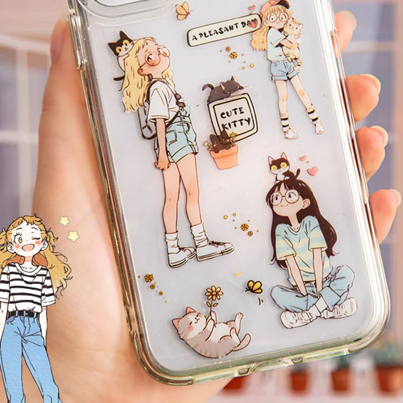 Girl PET Sticker Tape
