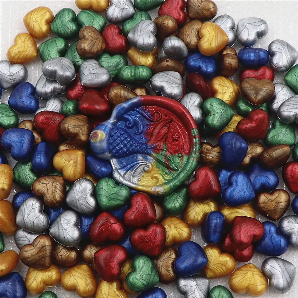 Heart-Shaped Sealing Wax Beads