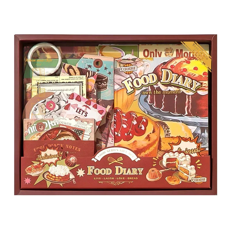 Sweet Bakery Food Diary Vintage Scrapbooking Box
