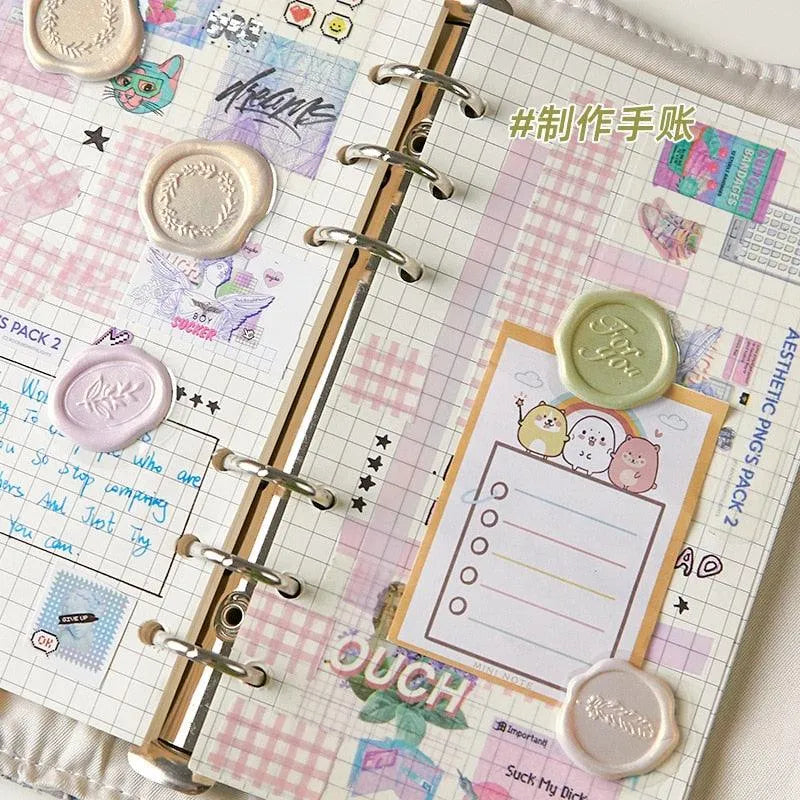 Elegant Wax Seal Stickers - 18 Pcs Vintage-Inspired Seals for Journaling & Scrapbooking - PaperWrld