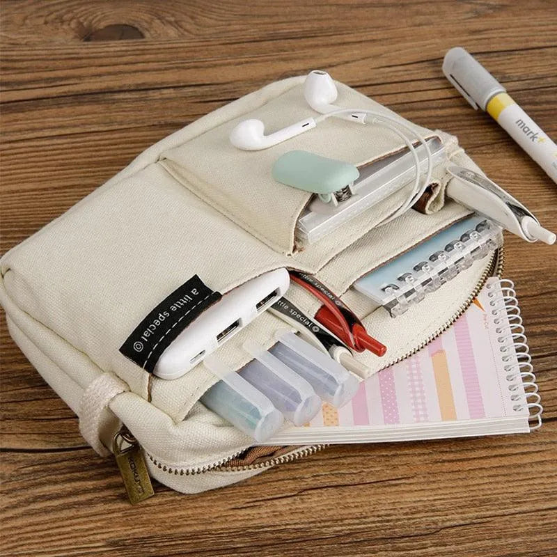 Multi-Compartment Pencil Case Large Capacity for Journaling & Scrapbooking - PaperWrld